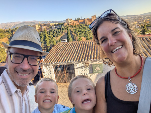 Fleischers vor der Alhambra