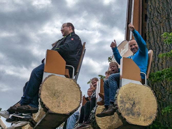 Freier Fall in Tripsdrill
