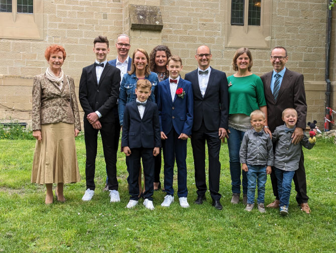 Gäste bei der Konfirmation