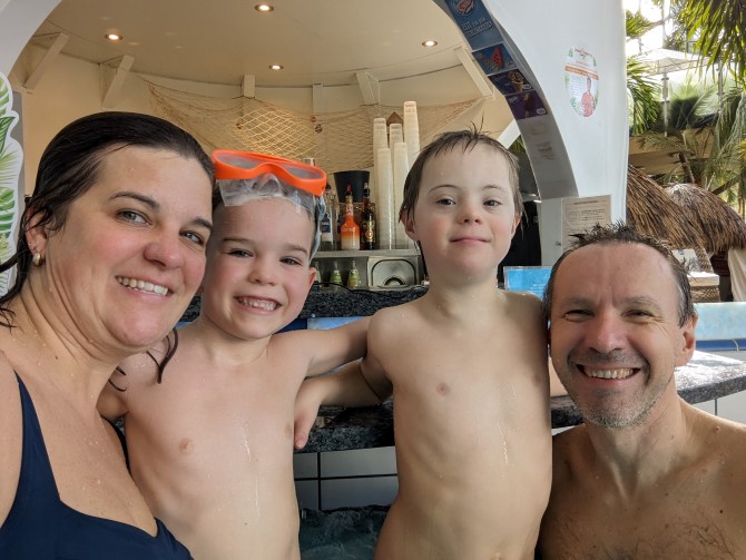 Gruppenfotto in der Therme Erding