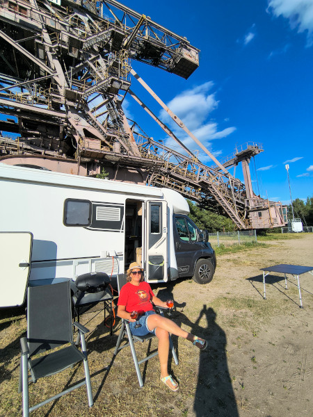 Sonniger Stellplatz in Ferropolis