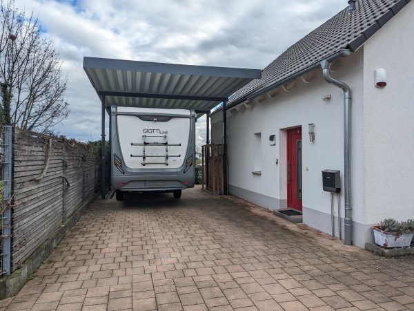 Der neue Carport ist fertig